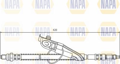 NAPA NBH1114 - Спирачен маркуч vvparts.bg