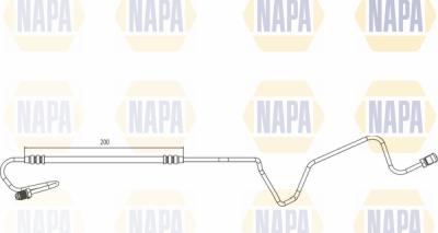 NAPA NBH1132 - Спирачен маркуч vvparts.bg