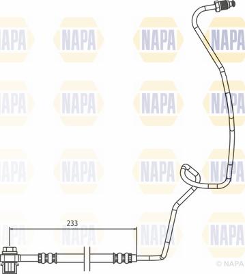 NAPA NBH1125 - Спирачен маркуч vvparts.bg