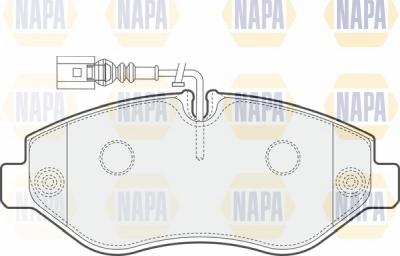 NAPA NBP1462 - Комплект спирачно феродо, дискови спирачки vvparts.bg