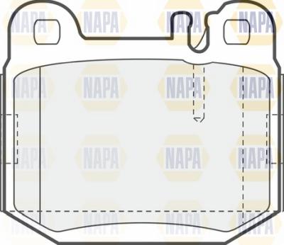 NAPA NBP1409 - Комплект спирачно феродо, дискови спирачки vvparts.bg