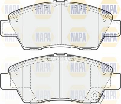 NAPA NBP1406 - Комплект спирачно феродо, дискови спирачки vvparts.bg