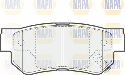 NAPA NBP1414 - Комплект спирачно феродо, дискови спирачки vvparts.bg