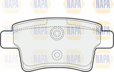 NAPA NBP1417 - Комплект спирачно феродо, дискови спирачки vvparts.bg