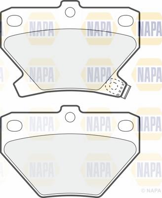 NAPA NBP1470 - Комплект спирачно феродо, дискови спирачки vvparts.bg