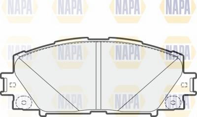 NAPA NBP1594 - Комплект спирачно феродо, дискови спирачки vvparts.bg