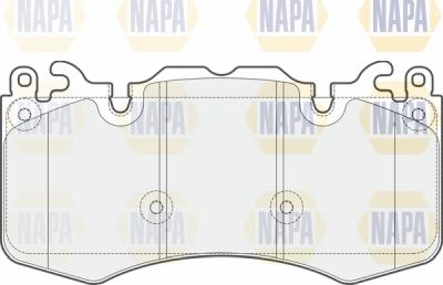 NAPA NBP1593 - Комплект спирачно феродо, дискови спирачки vvparts.bg