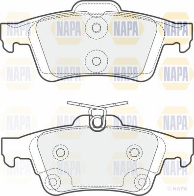 NAPA NBP1541 - Комплект спирачно феродо, дискови спирачки vvparts.bg