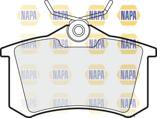 NAPA NBP1510 - Комплект спирачно феродо, дискови спирачки vvparts.bg