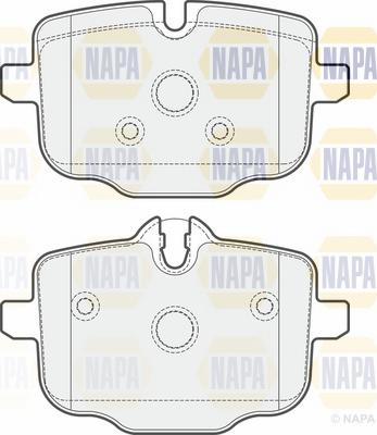 NAPA NBP1517 - Комплект спирачно феродо, дискови спирачки vvparts.bg