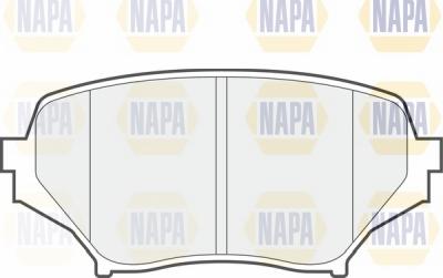 NAPA NBP1580 - Комплект спирачно феродо, дискови спирачки vvparts.bg