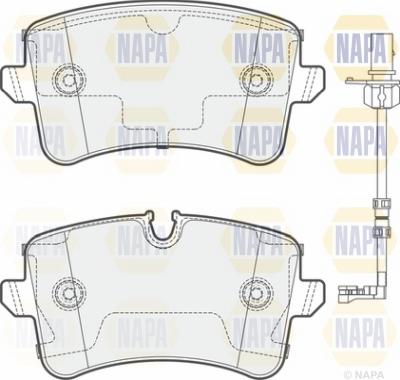 NAPA NBP1536 - Комплект спирачно феродо, дискови спирачки vvparts.bg