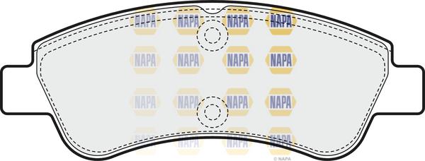 NAPA NBP1533 - Комплект спирачно феродо, дискови спирачки vvparts.bg