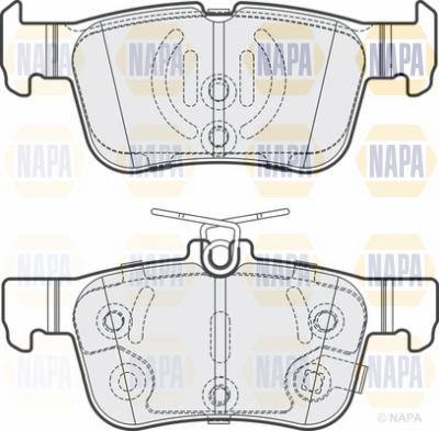 NAPA NBP1524 - Комплект спирачно феродо, дискови спирачки vvparts.bg