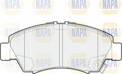 NAPA NBP1575 - Комплект спирачно феродо, дискови спирачки vvparts.bg