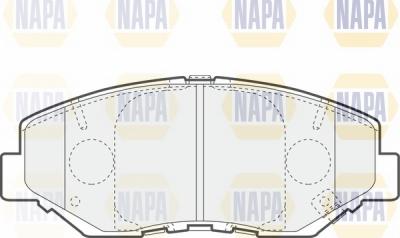 NAPA NBP1578 - Комплект спирачно феродо, дискови спирачки vvparts.bg