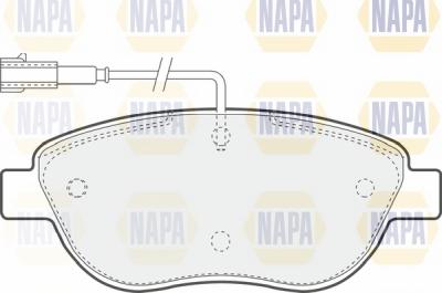 NAPA NBP1693 - Комплект спирачно феродо, дискови спирачки vvparts.bg