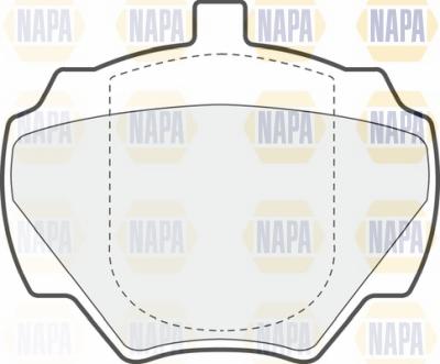 NAPA NBP1656 - Комплект спирачно феродо, дискови спирачки vvparts.bg