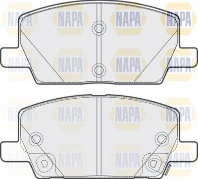 NAPA NBP1651 - Комплект спирачно феродо, дискови спирачки vvparts.bg