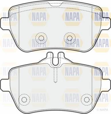 NAPA NBP1661 - Комплект спирачно феродо, дискови спирачки vvparts.bg