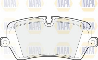 NAPA NBP1614 - Комплект спирачно феродо, дискови спирачки vvparts.bg