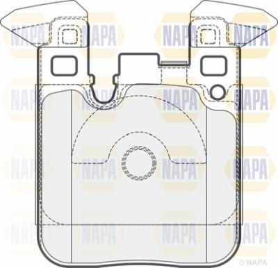 NAPA NBP1613 - Комплект спирачно феродо, дискови спирачки vvparts.bg