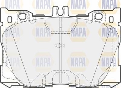 NAPA NBP1636 - Комплект спирачно феродо, дискови спирачки vvparts.bg