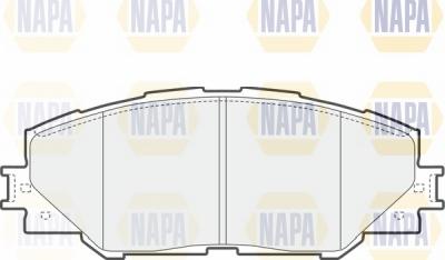 NAPA NBP1048 - Комплект спирачно феродо, дискови спирачки vvparts.bg