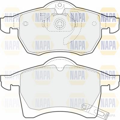 NAPA NBP1059 - Комплект спирачно феродо, дискови спирачки vvparts.bg