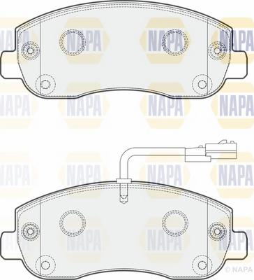 NAPA NBP1068 - Комплект спирачно феродо, дискови спирачки vvparts.bg