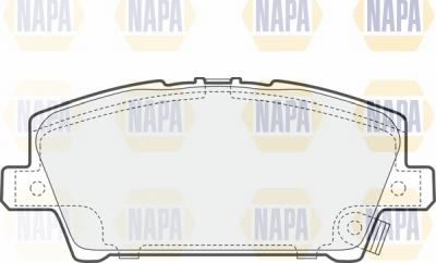 NAPA NBP1011 - Комплект спирачно феродо, дискови спирачки vvparts.bg