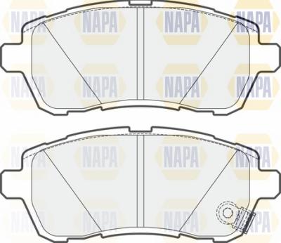 NAPA NBP1013 - Комплект спирачно феродо, дискови спирачки vvparts.bg