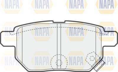 NAPA NBP1036 - Комплект спирачно феродо, дискови спирачки vvparts.bg