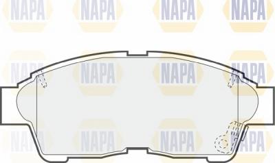 NAPA NBP1076 - Комплект спирачно феродо, дискови спирачки vvparts.bg