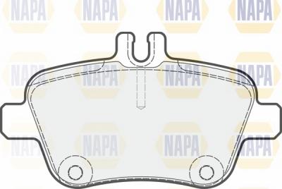 NAPA NBP1073 - Комплект спирачно феродо, дискови спирачки vvparts.bg