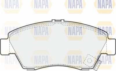 NAPA NBP1195 - Комплект спирачно феродо, дискови спирачки vvparts.bg