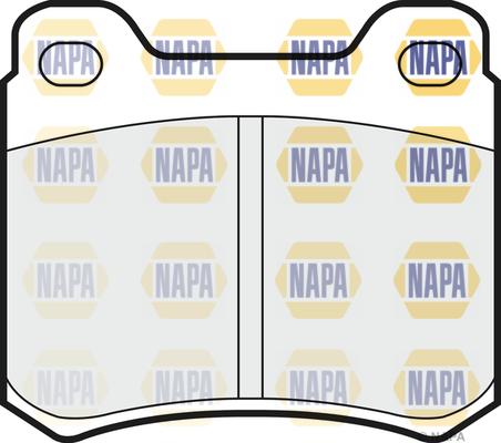 NAPA NBP1141 - Комплект спирачно феродо, дискови спирачки vvparts.bg