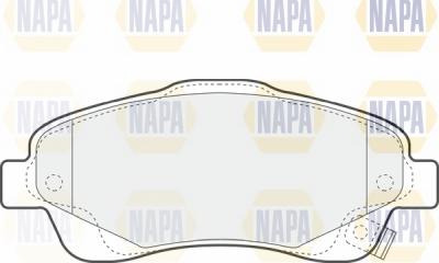 NAPA NBP1150 - Комплект спирачно феродо, дискови спирачки vvparts.bg