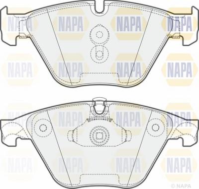 NAPA NBP1157 - Комплект спирачно феродо, дискови спирачки vvparts.bg