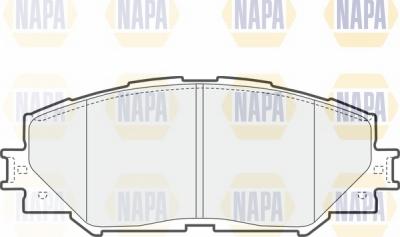 NAPA NBP1166 - Комплект спирачно феродо, дискови спирачки vvparts.bg