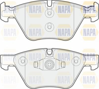 NAPA NBP1160 - Комплект спирачно феродо, дискови спирачки vvparts.bg