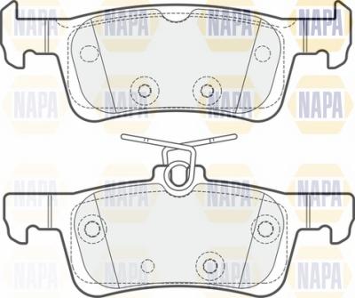 NAPA NBP1109 - Комплект спирачно феродо, дискови спирачки vvparts.bg