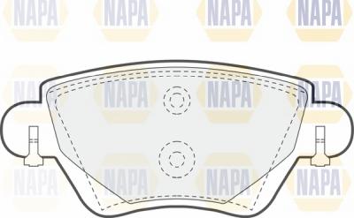 NAPA NBP1185 - Комплект спирачно феродо, дискови спирачки vvparts.bg