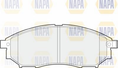 NAPA NBP1136 - Комплект спирачно феродо, дискови спирачки vvparts.bg