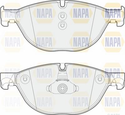 NAPA NBP1124 - Комплект спирачно феродо, дискови спирачки vvparts.bg