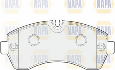 NAPA NBP1127 - Комплект спирачно феродо, дискови спирачки vvparts.bg