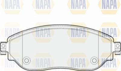 NAPA NBP1174 - Комплект спирачно феродо, дискови спирачки vvparts.bg