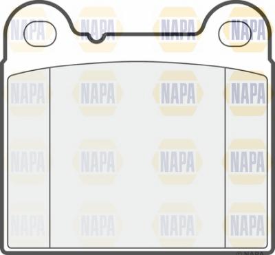 NAPA NBP1804 - Комплект спирачно феродо, дискови спирачки vvparts.bg