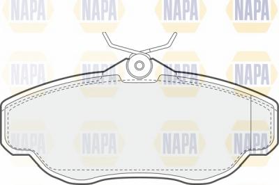 NAPA NBP1810 - Комплект спирачно феродо, дискови спирачки vvparts.bg
