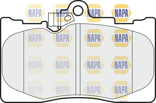 NAPA NBP1882 - Комплект спирачно феродо, дискови спирачки vvparts.bg